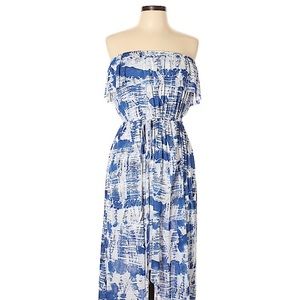 Cynthia Rowley high low strapless dress